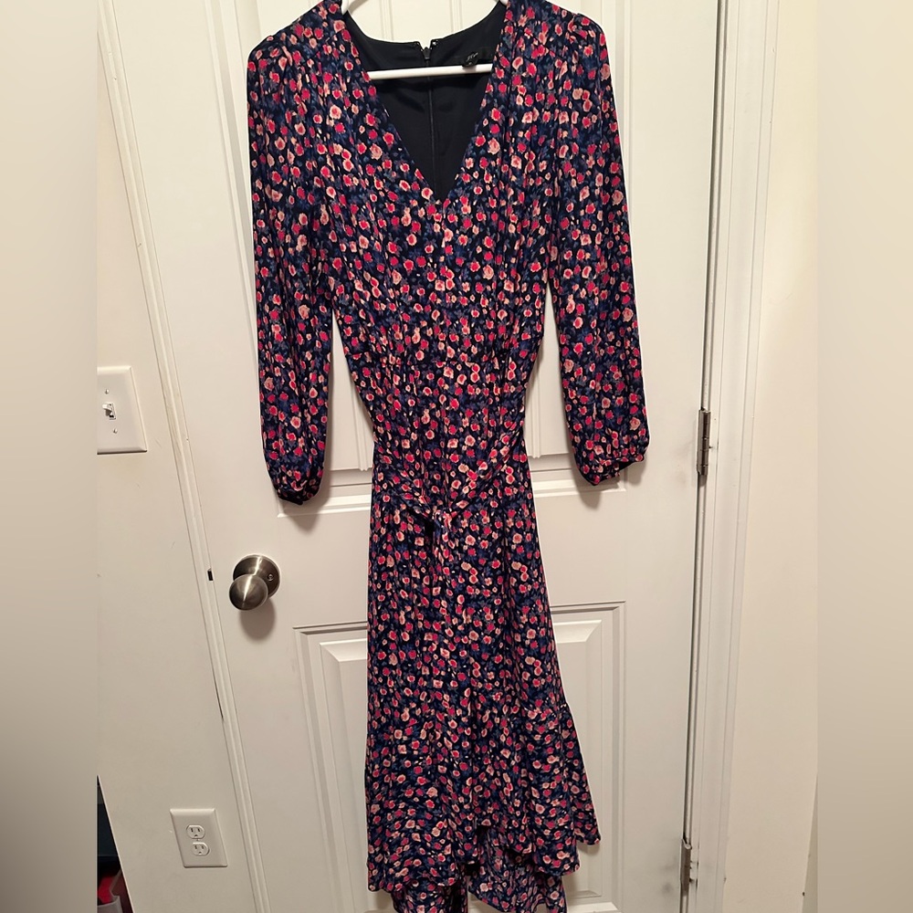 JCrew Floral Print Women's Silk Dress